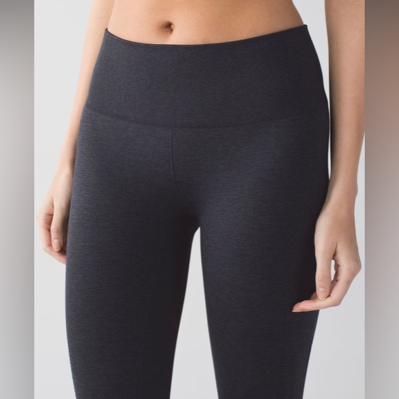 Lululemon In The Flow Crop II, Size: 2, Color: Heathered Deep Coal - Picture 6 of 6